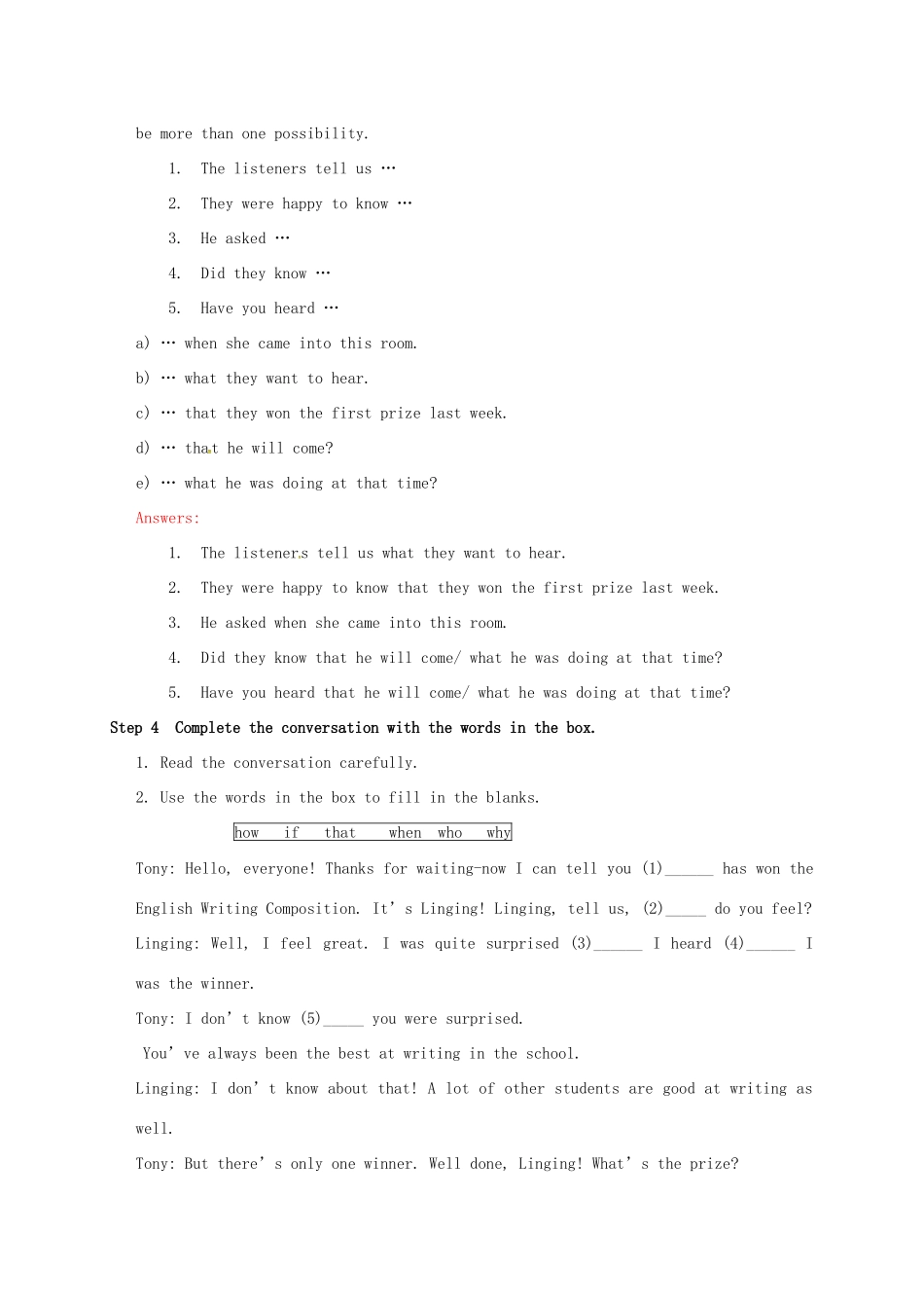 学年八年级英语下册 Module 10 On the radio Unit 3 Language in use教案 （新版）外研版-（新版）外研版初中八年级下册英语教案_第2页