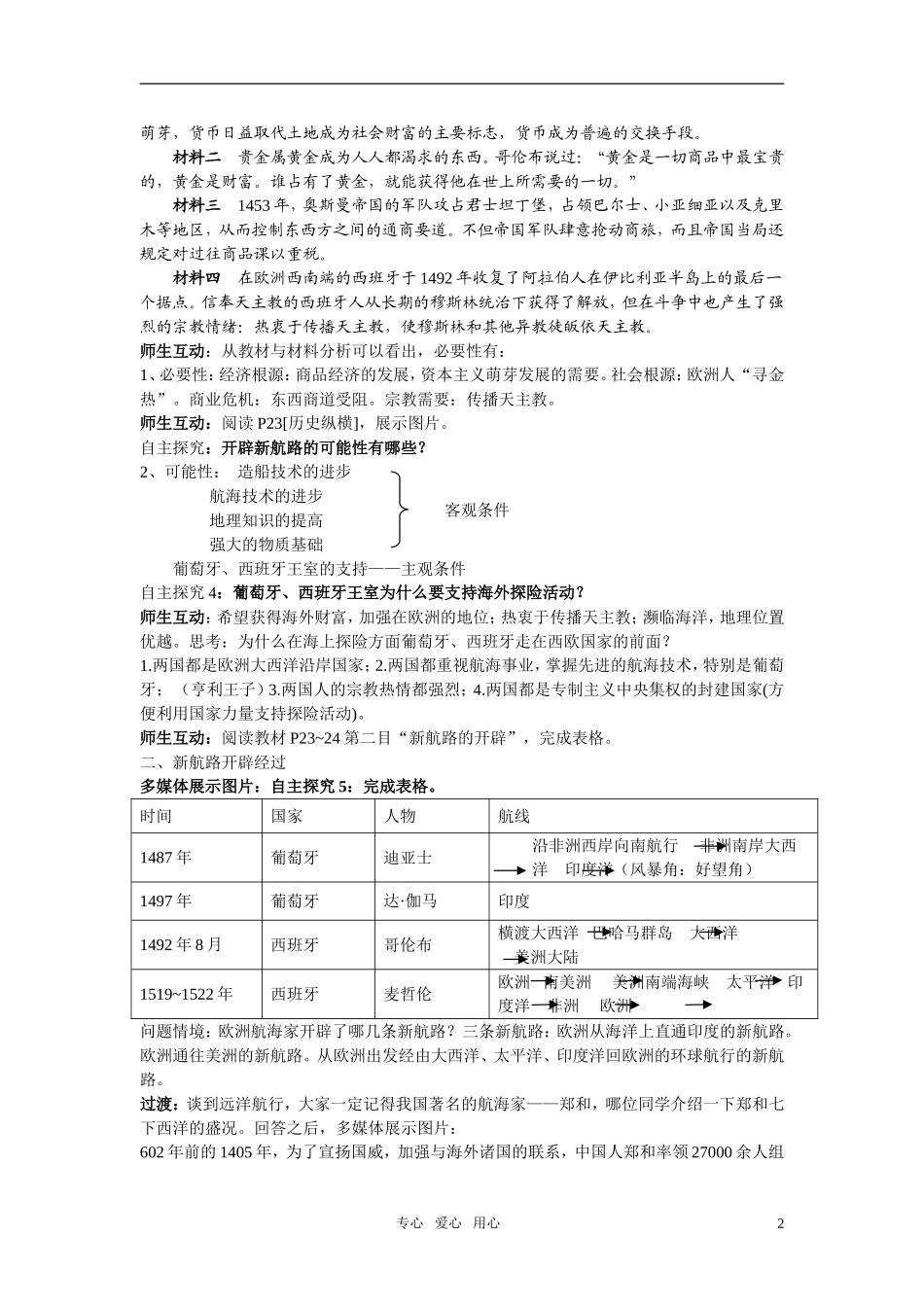 高中历史 经济史第二单元教案 新人教版必修2_第2页