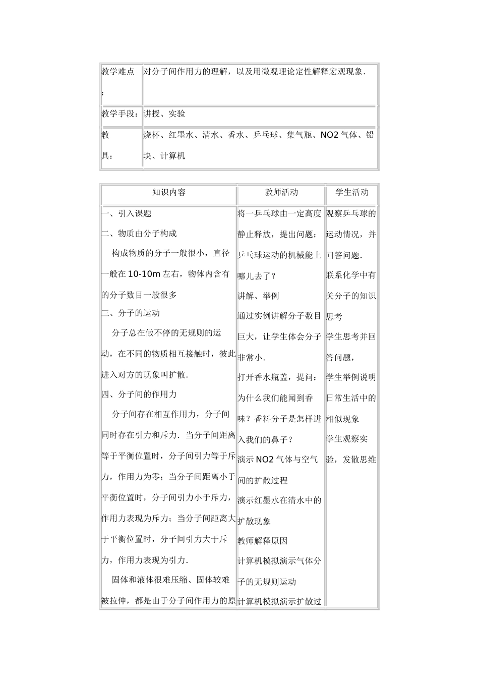 九年级物理上册分子动理论的初步知识沪粤版_第3页