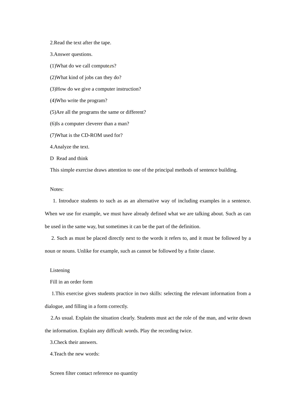 九年级英语：Chapter 2 Computers教案上海牛津版_第2页