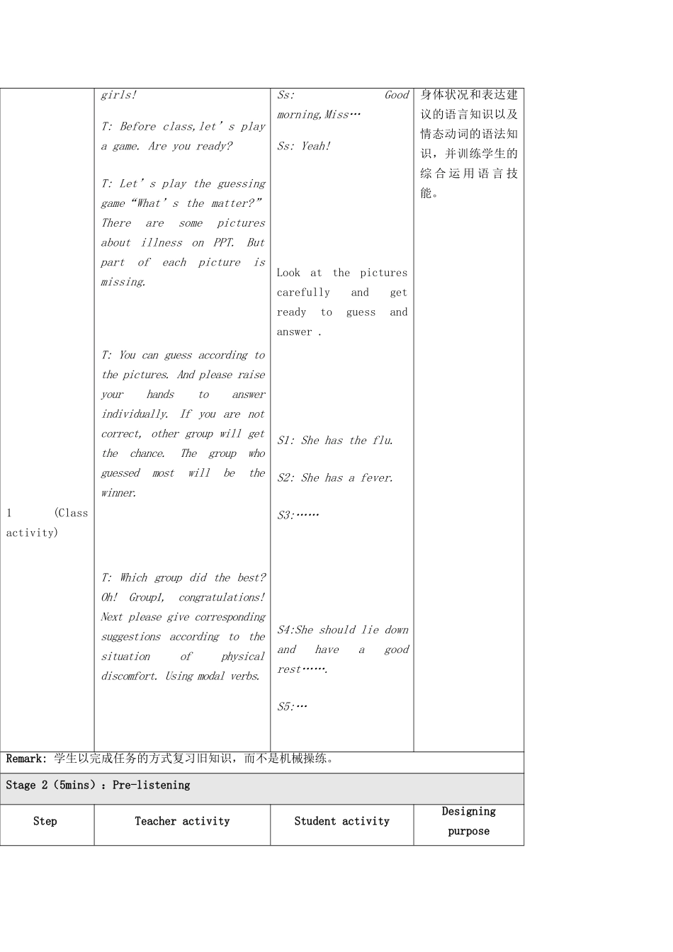 八年级英语上册 Unit 2 Keeping Healthy Topic 2 I must ask him to give up smoking P1教案 （新版）仁爱版-（新版）仁爱版初中八年级上册英语教案_第3页