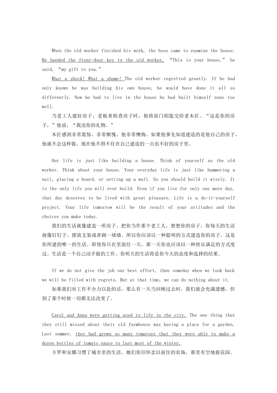 九年级英语 Unit 18《Revision Two》教案和练习 北京课改版_第3页
