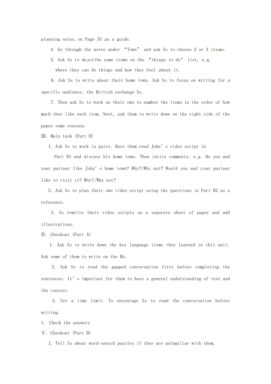 七年级英语下册 Unit 3 Welcome to Sunshine Town Task My hometown教案 （新版）牛津版-（新版）牛津版初中七年级下册英语教案_第2页