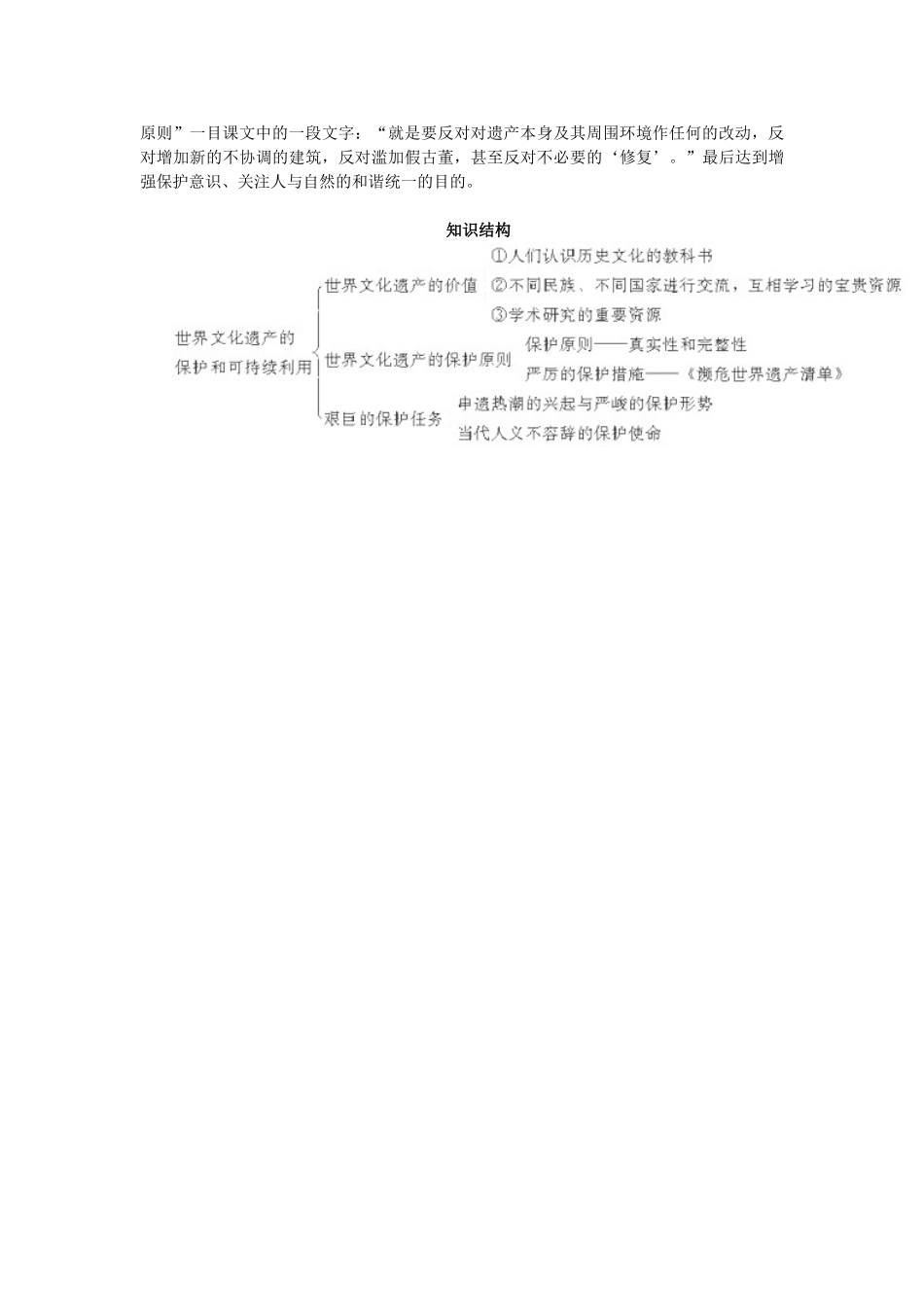 高中历史 第一单元 全人类共同的宝贵财富---世界文化遗产 1.2 世界文化遗产的保护和可持续利用教案 新人教版选修6-新人教版高二选修6历史教案_第2页