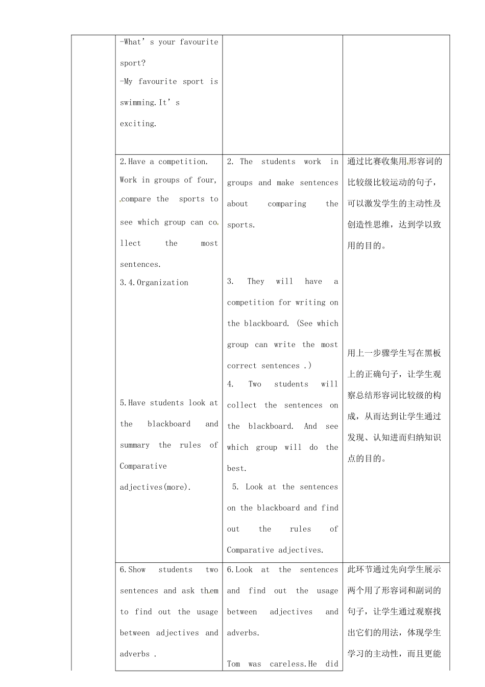 八年级英语上册 Module 3 Unit 3 Language in use教案 （新版）外研版-（新版）外研版初中八年级上册英语教案_第2页