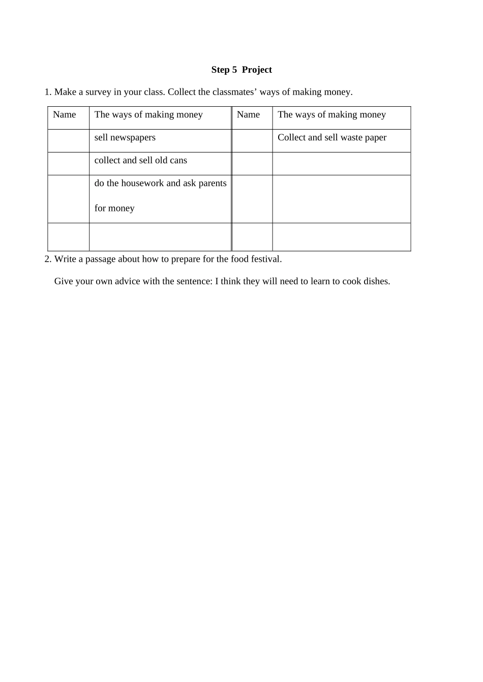 八年级英语Unit 7 Topic 1 Section A教案2湘教版_第3页