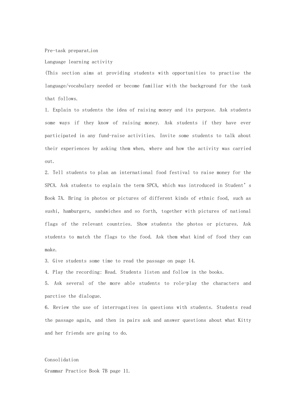 七年级英语下册 Module 1 Unit 3 The international food festival教案 上海牛津版_第2页