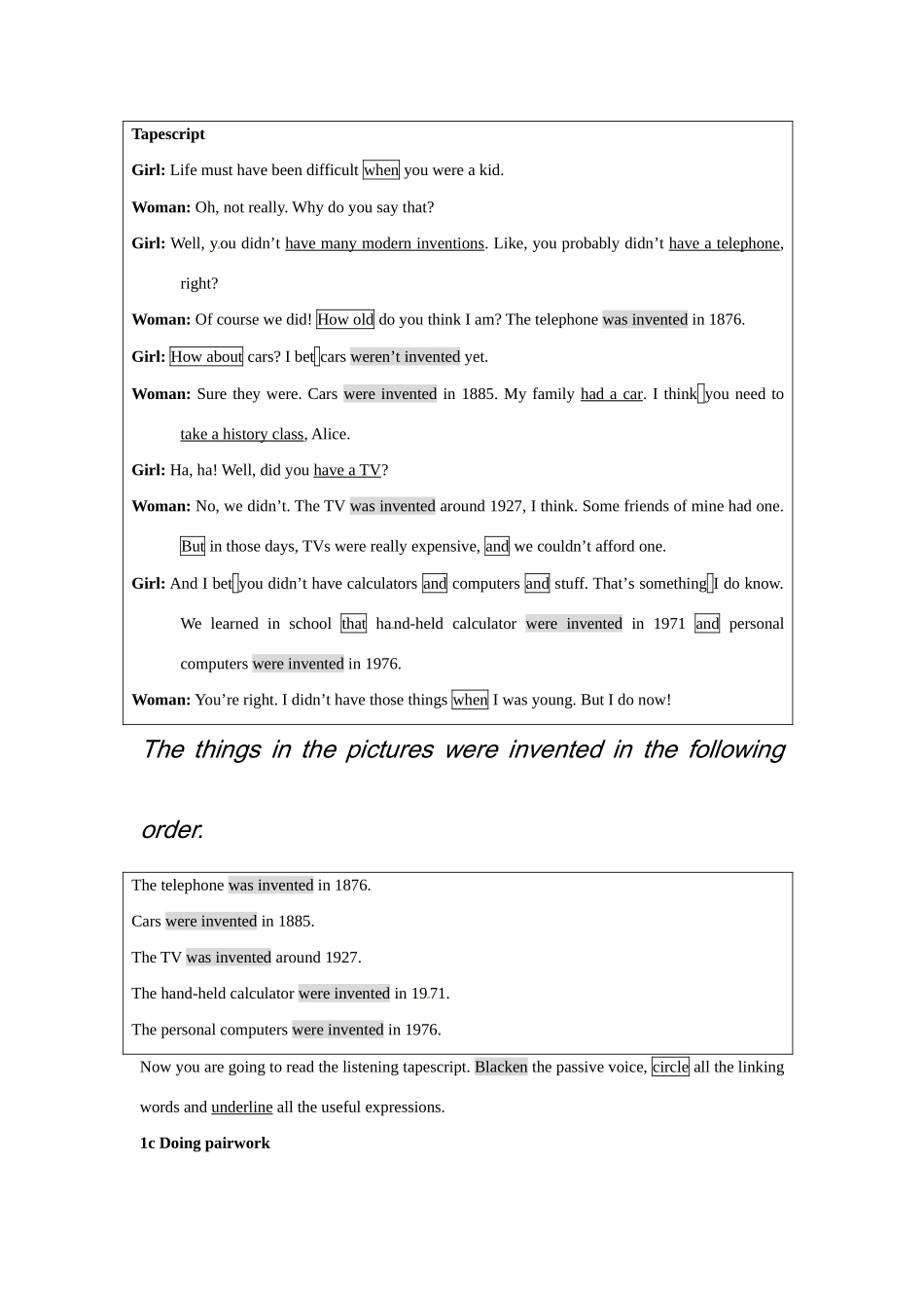 九年级英语：Unit 4 When was it invented（教案11）鲁教版_第3页