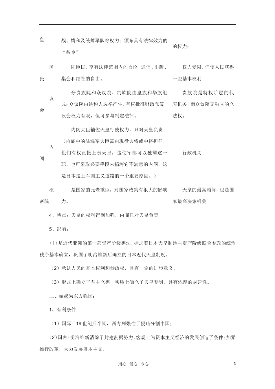 高中历史 第4课 走向世界的日本精品教案 新人教版选修1_第3页