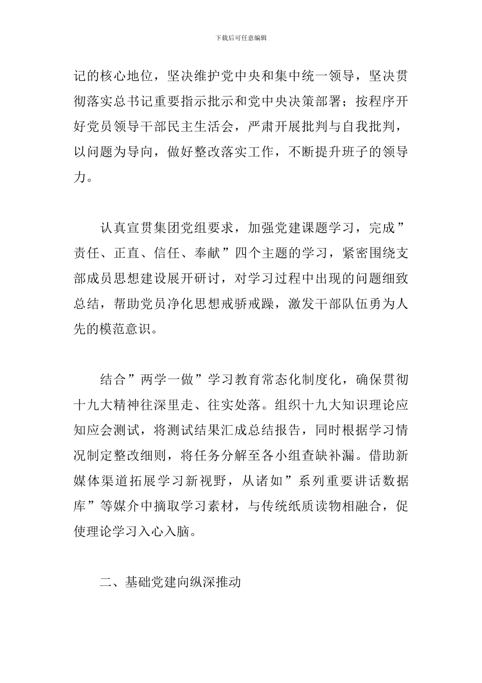 19年党支部工作计划范本_第2页