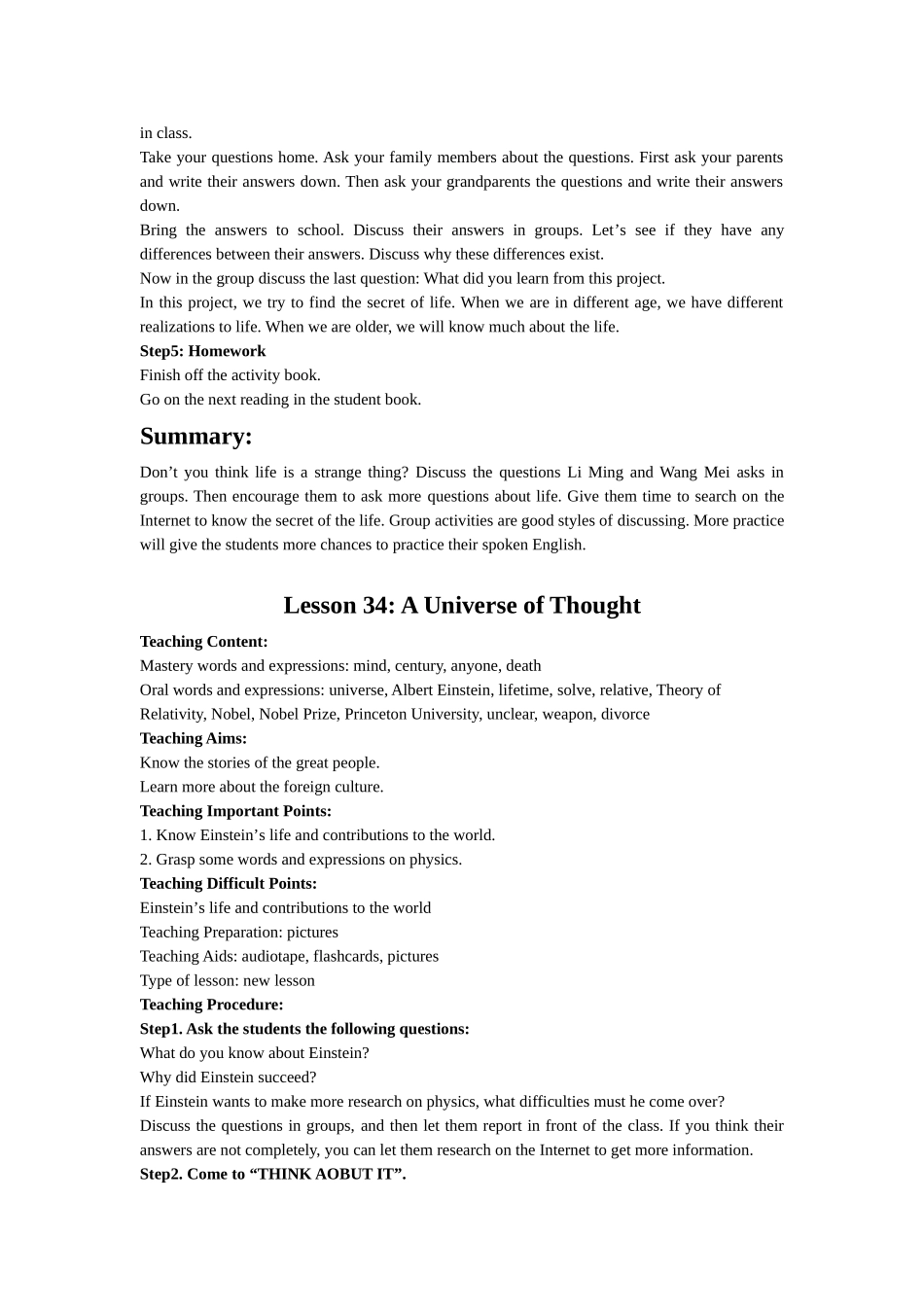 九年级英语Unit 5 Great People教案冀教版_第2页