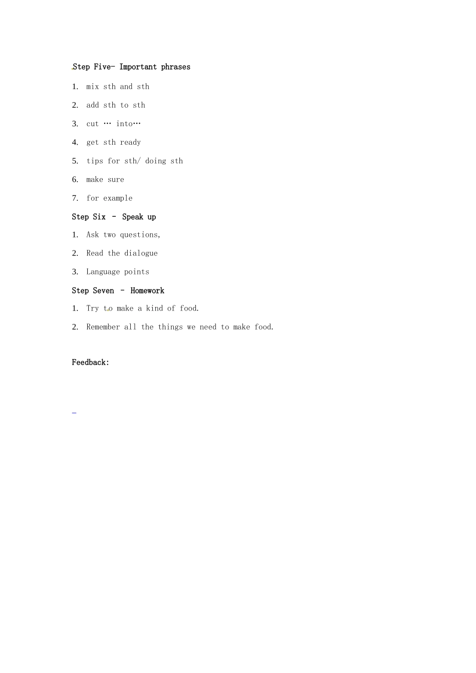 八年级英语上册 Unit 4 Do it yourself Integrated skills教案2 （新版）牛津版-（新版）牛津版初中八年级上册英语教案_第2页