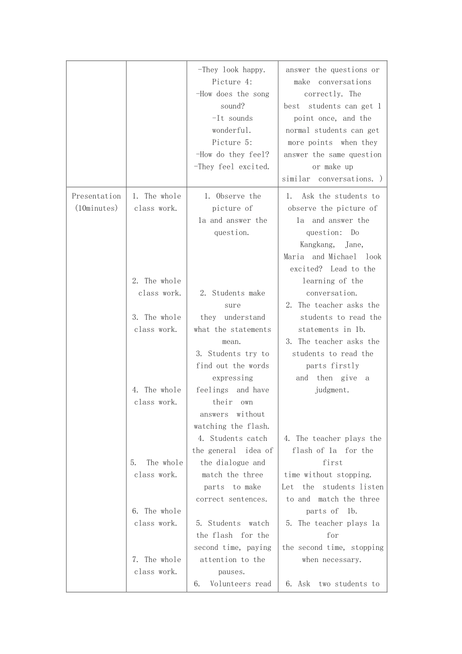 八年级英语下册 Unit 5 Feeling Excited Topic 1 I am so happy Section A教案 （新版）仁爱版-（新版）仁爱版初中八年级下册英语教案_第3页