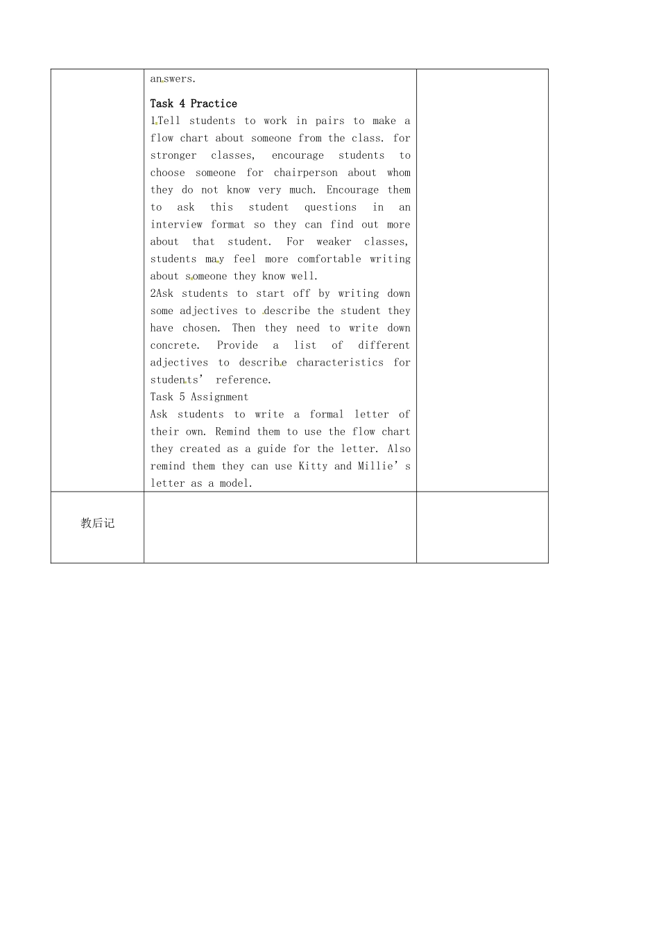 九年级英语上册 Unit 1 Star signs Task教案 牛津版-牛津版初中九年级上册英语教案_第2页