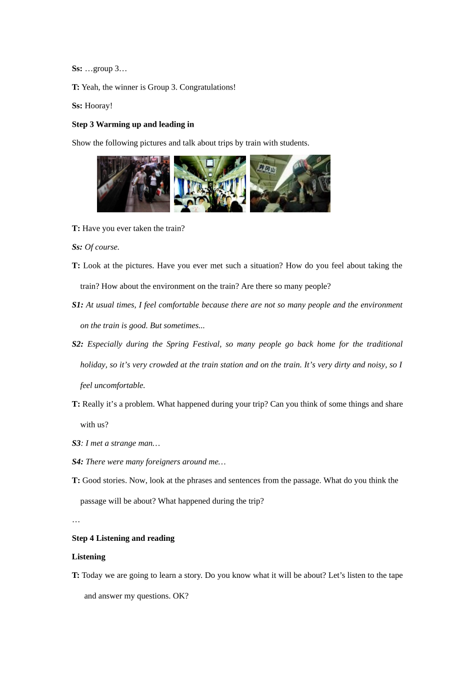九年级英语下：Module 1 unit 2 you’re sitting in my seat教案外研版_第2页