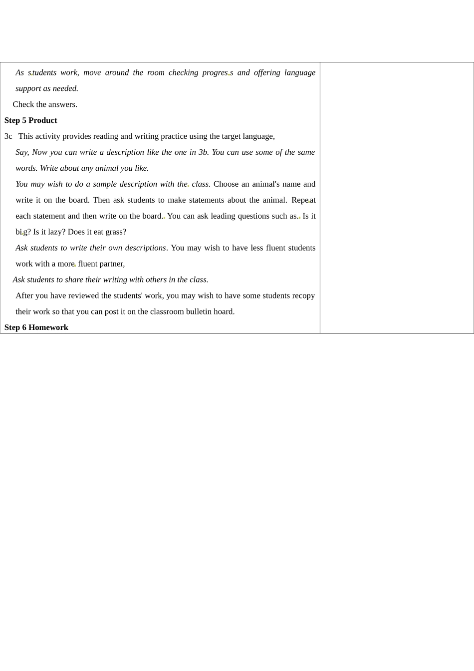 吉林省长春市104中七年级英语下册 Unit 5 Why do you like pandas Period 5教案 人教新目标版_第2页