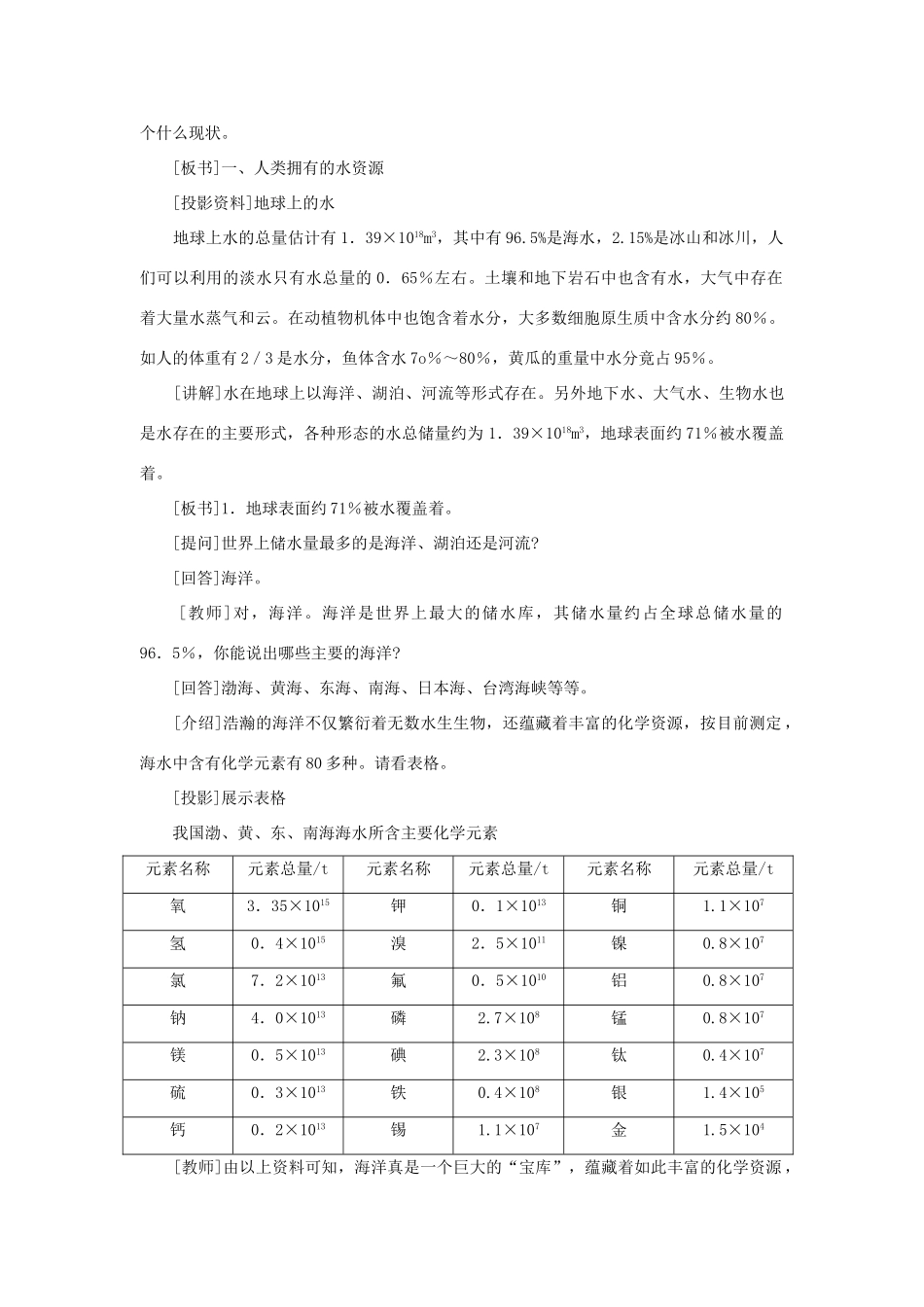 九年级化学上册 3.4爱护水资源教案4_第3页