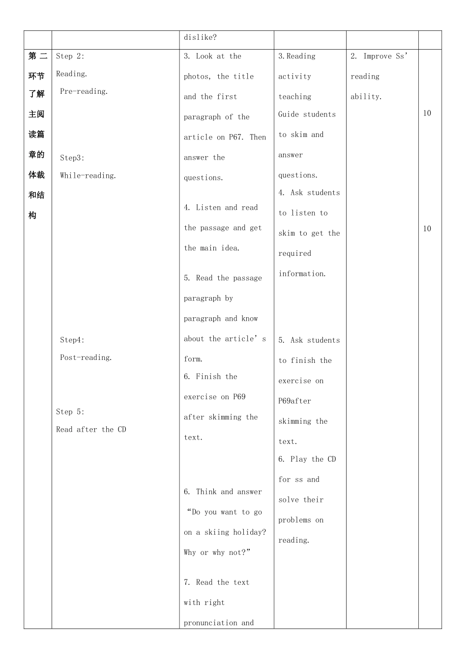 九年级英语下册 Module 3 Sport and health Unit 5 Sport教案2 牛津深圳版-牛津深圳版初中九年级下册英语教案_第2页