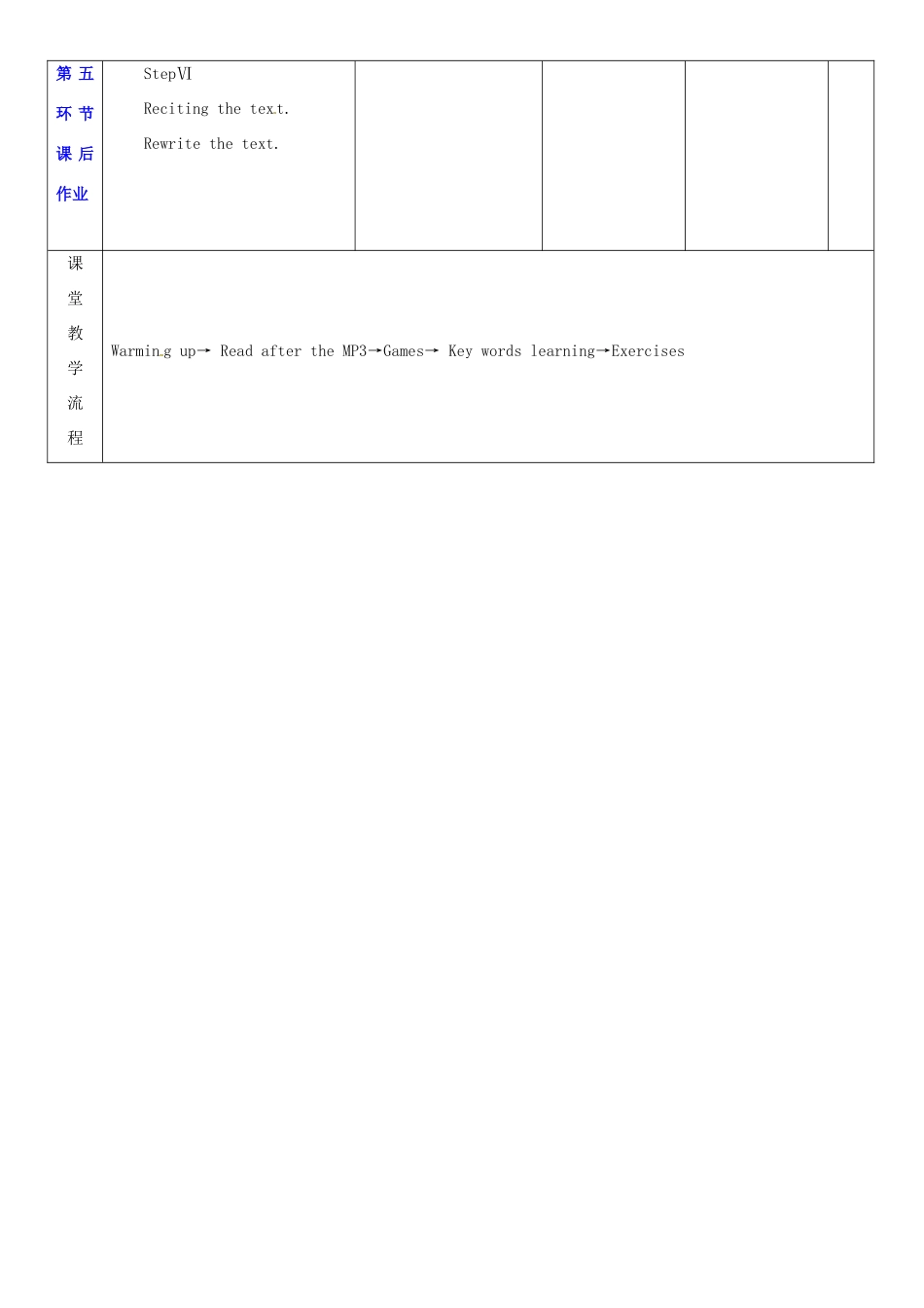 七年级英语上册 Unit 5 Visiting the Moon教案2 （新版）牛津深圳版-牛津深圳版初中七年级上册英语教案_第3页