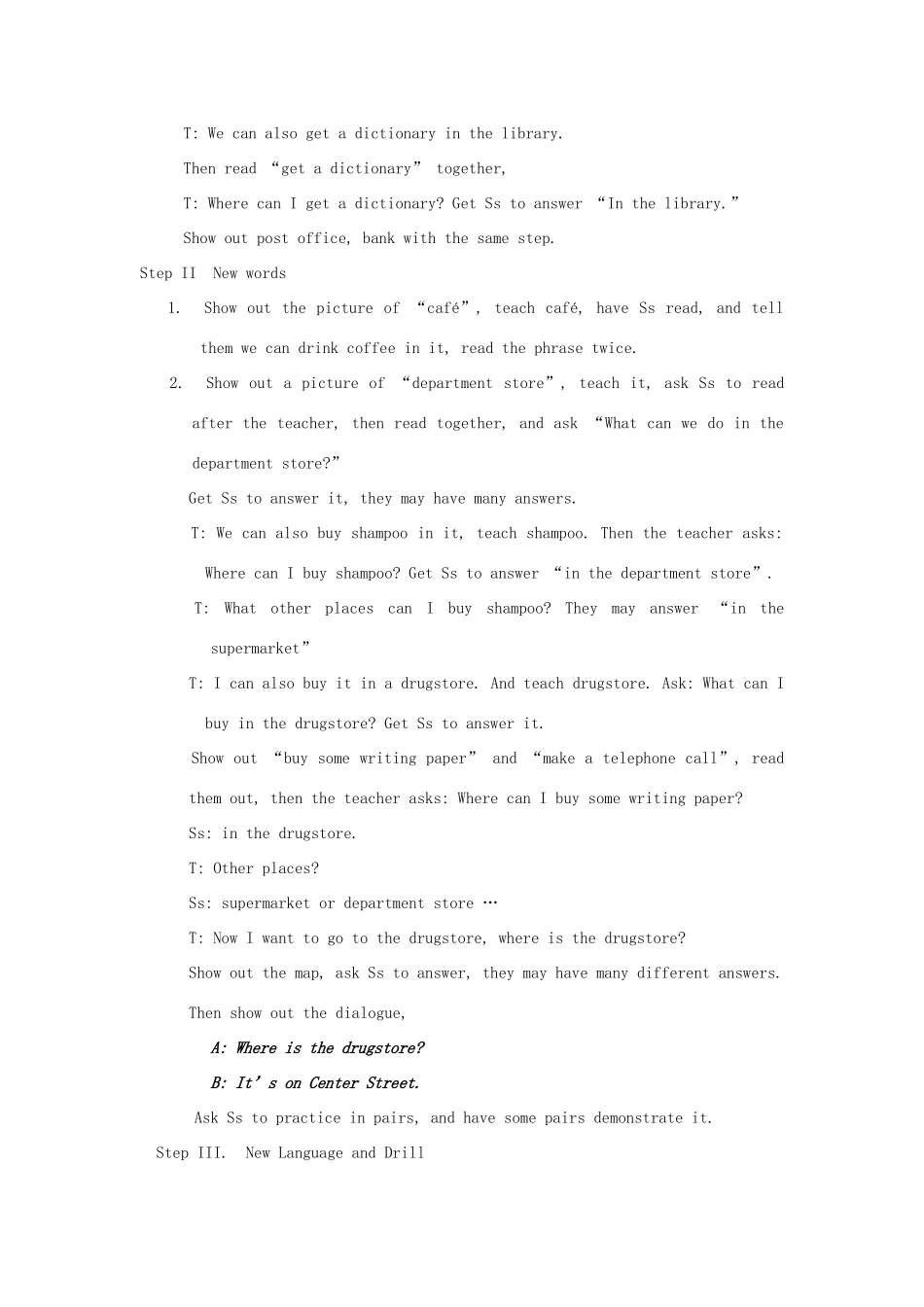 九年级英语 Unit5 Could you please tell me where the restrooms are教案12 鲁教版_第2页