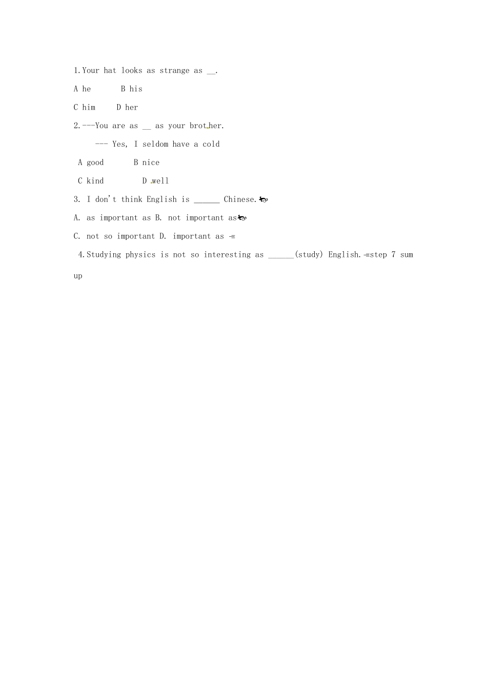 八年级英语上册 Unit 3 A day out Grammar 1教案 （新版）牛津版-（新版）牛津版初中八年级上册英语教案_第3页