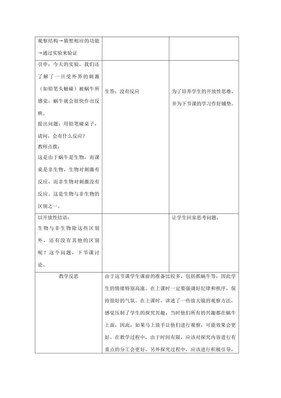 七年级科学上册《生物与非生物》教案4 浙教版_第3页