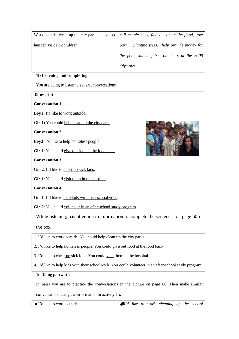 人教新目标九年级英语Unit8 I’ll help clean up the city parks全英精品教案_第2页