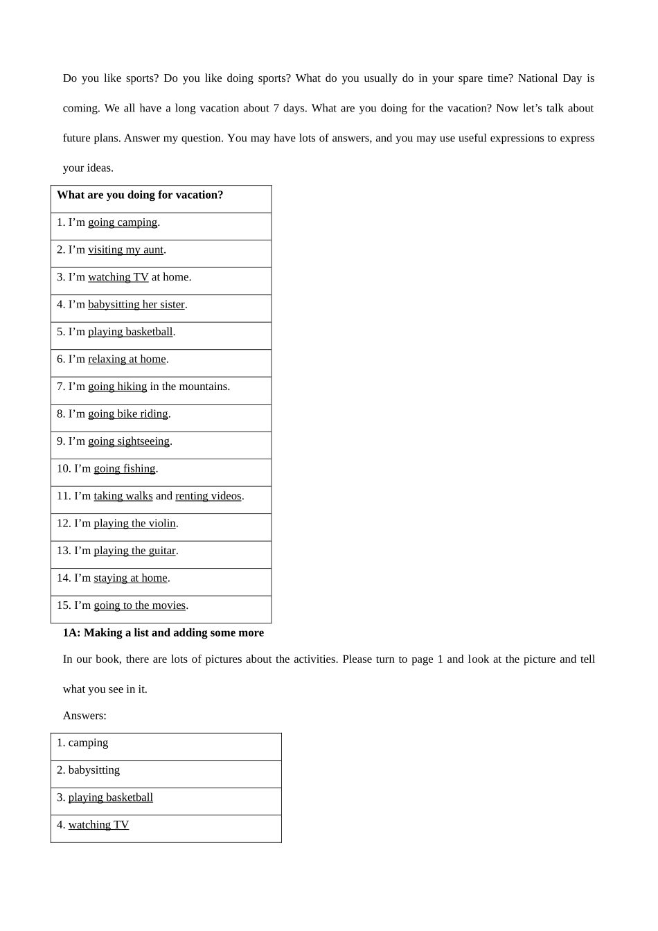 八年级英语 Unit3 What are you doing for vacation_第3页