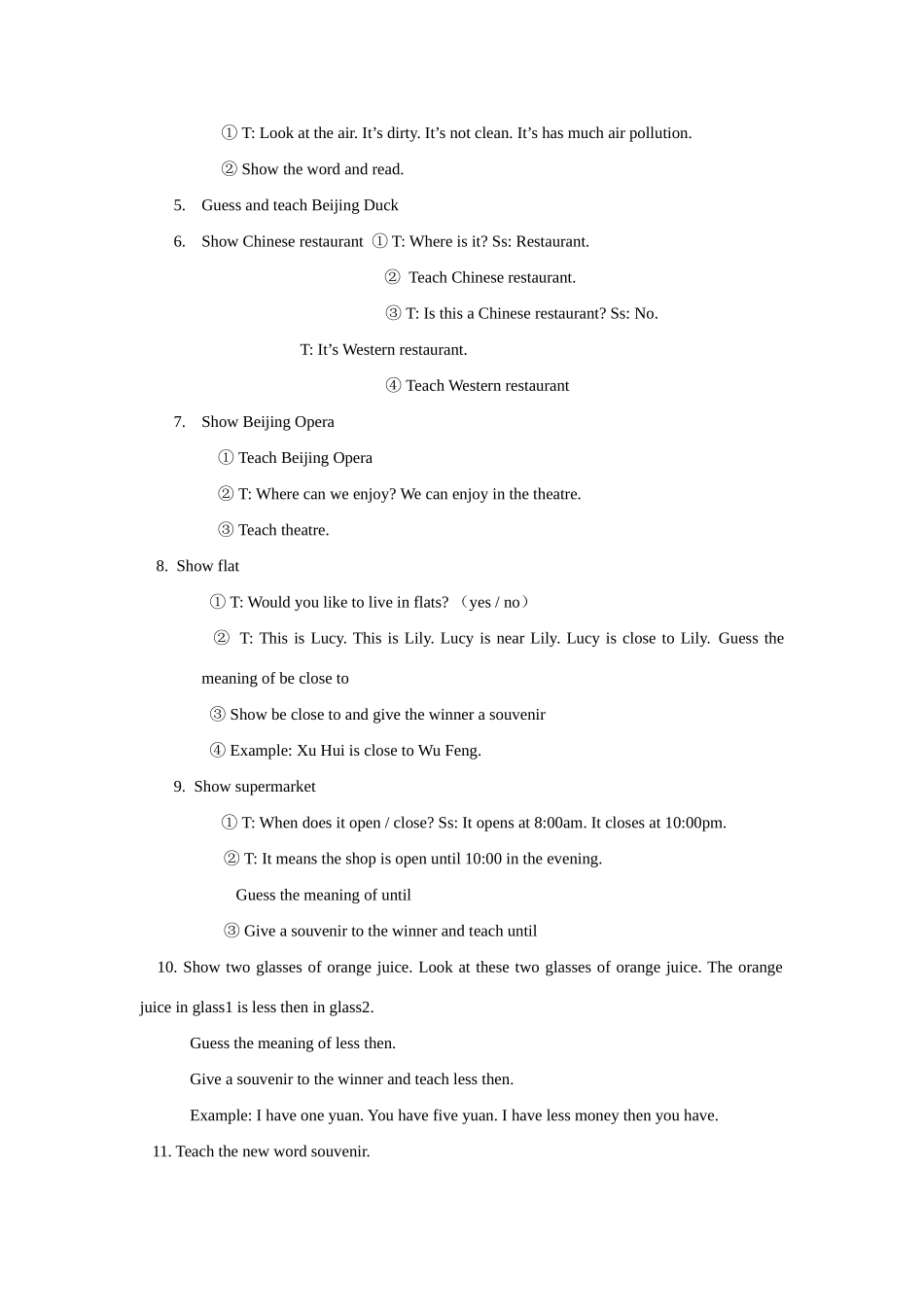七年级英语Unit2教案牛津版_第2页