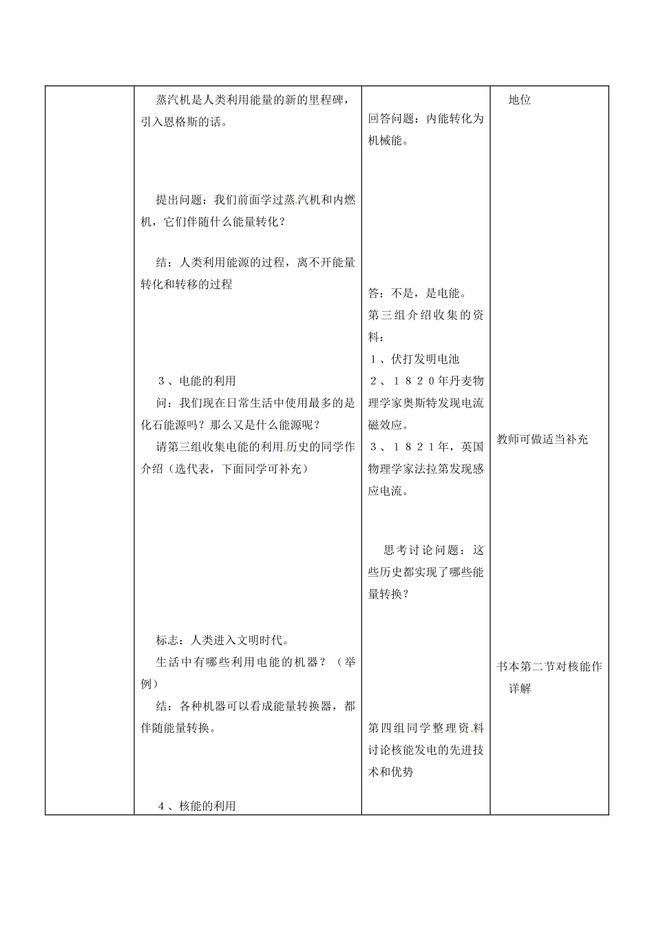 九年级物理下册《20.4 能源、环境与可持续发展》教案 （新版）沪粤版-沪粤版初中九年级下册物理教案_第3页
