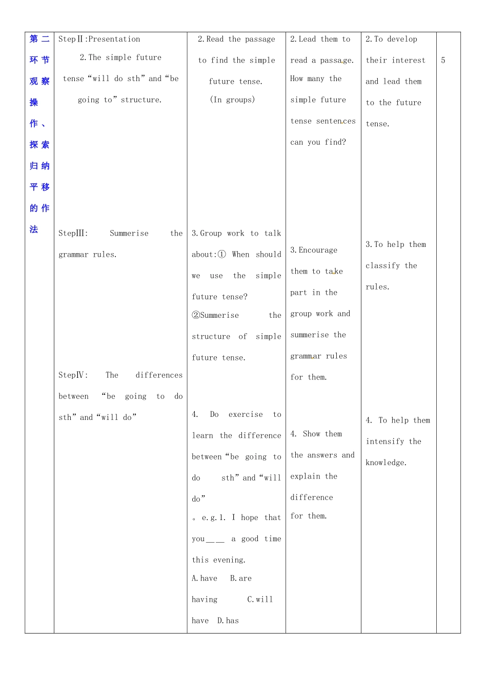 七年级英语上册 Unit 5 Visiting the Moon教案5 （新版）牛津深圳版-牛津深圳版初中七年级上册英语教案_第2页