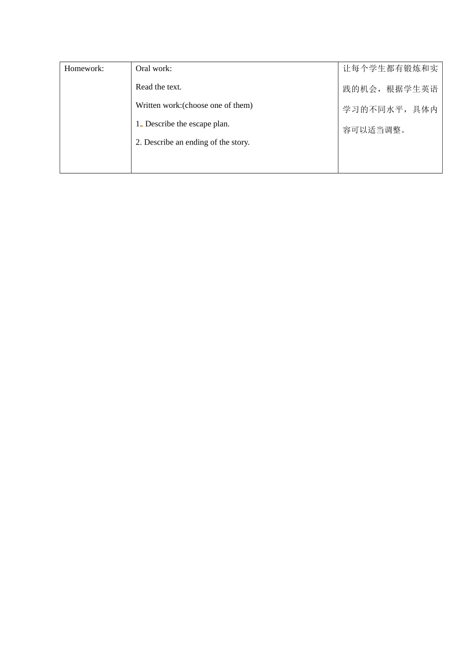 八年级英语：Chapter 7 Nobody winsⅡThe second period教案上海牛津版_第3页