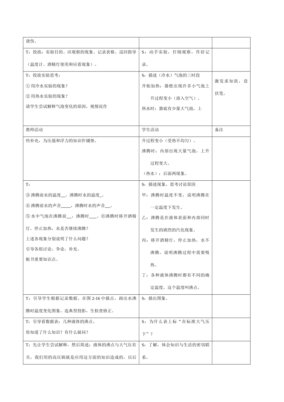 八年级物理上册第二章第二节汽化和液化教案苏科版_第3页