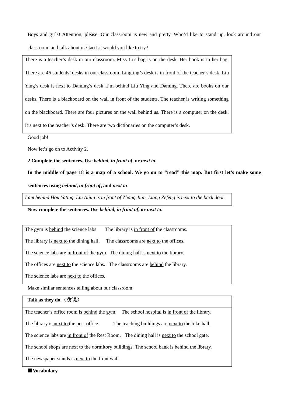 七年级英语Module3 Unit3教案 外研社_第2页