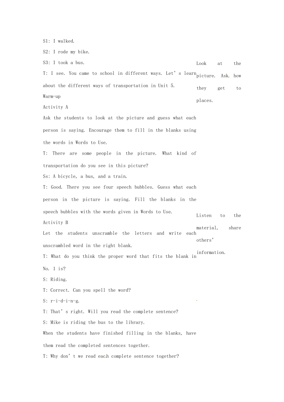 七年级英语下册 Unit 5 Cheap and Fun!Lesson 1教案 教科版_第2页