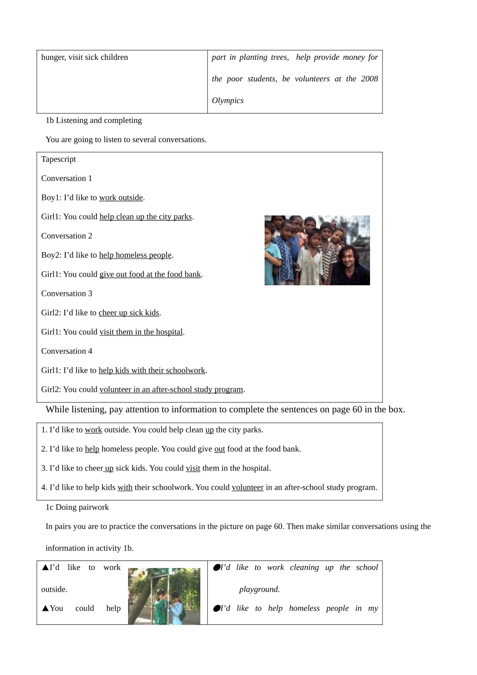 九年级英语Unit 8 Ill help clean up the city parks_第2页