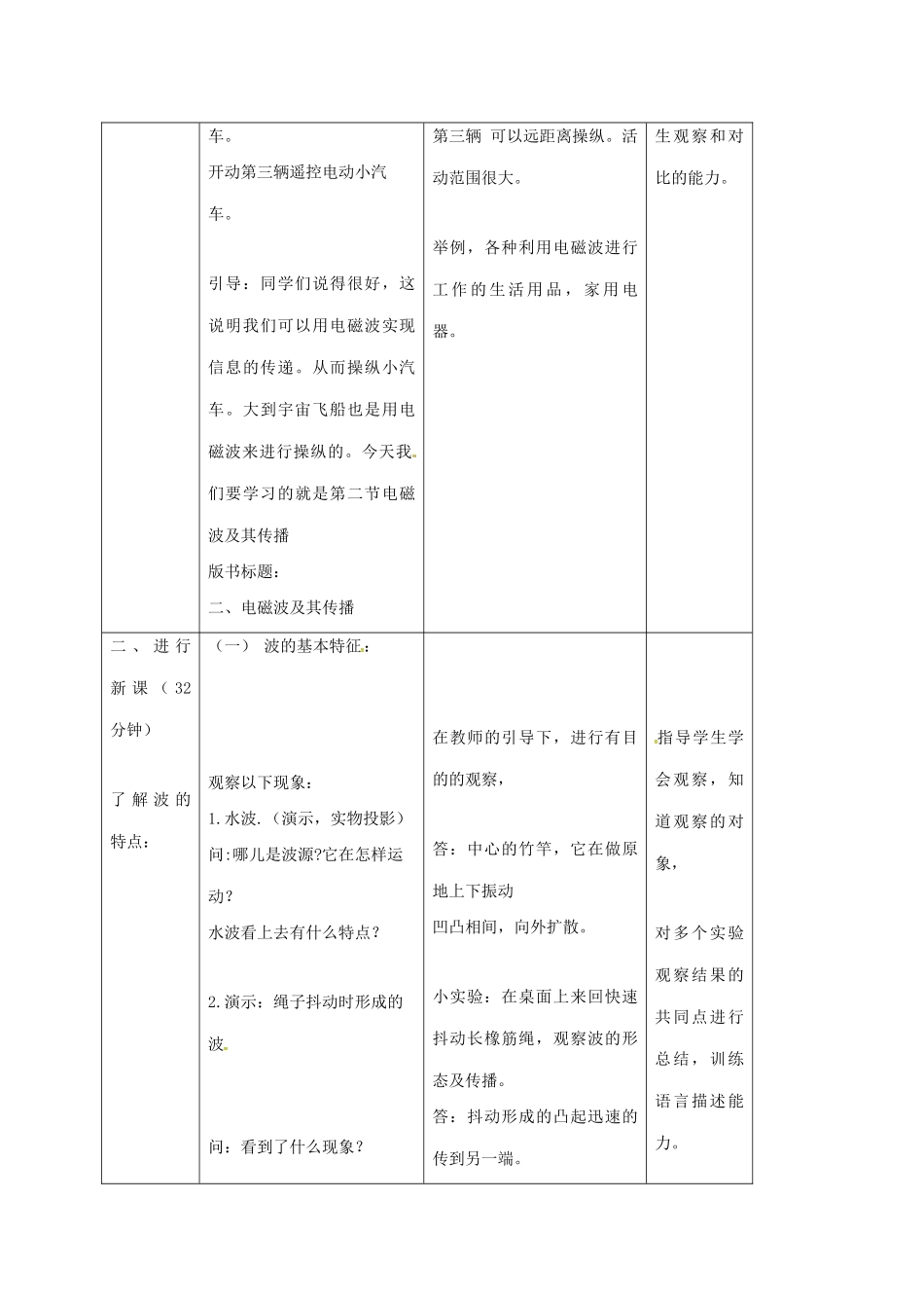 八年级科学下册 6.2 电磁波和无线通信教案 （新版）华东师大版-（新版）华东师大版初中八年级下册自然科学教案_第3页