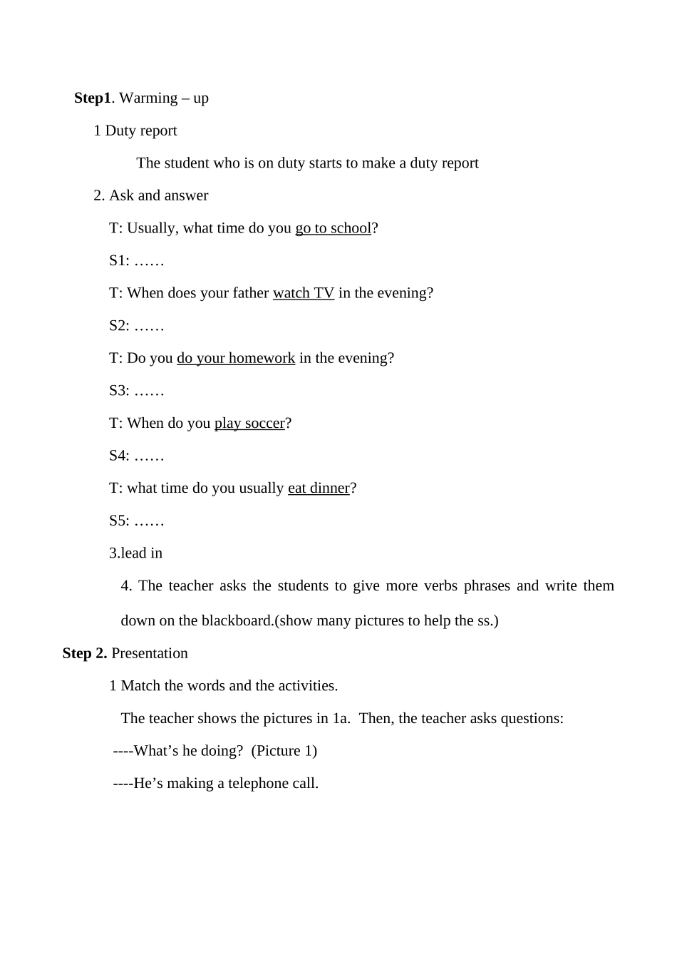 七年级英语 Unit 5 I’m watching TV_第3页