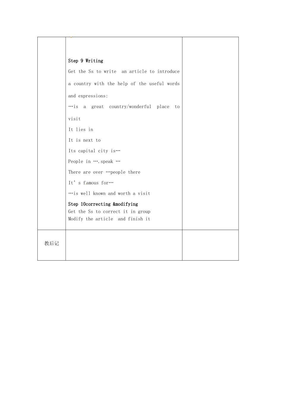 九年级英语下册 Unit 1 Asia study skills and Task教案 （新版）牛津版-（新版）牛津版初中九年级下册英语教案_第3页