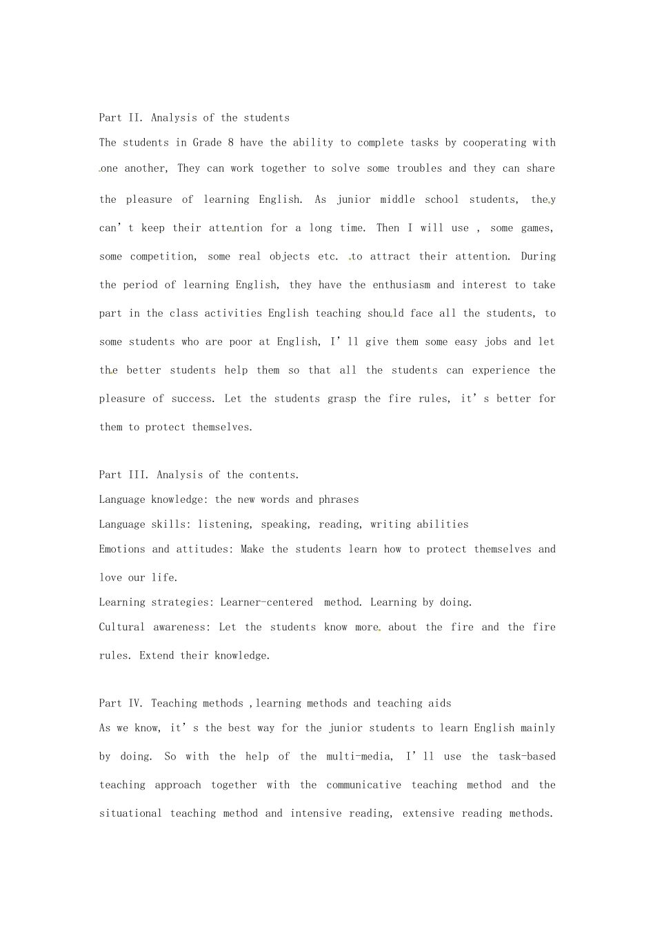 八年级英语上册 Chapter 2 A day in the life of … Reading教案 牛津沈阳版-牛津沈阳版初中八年级上册英语教案_第2页