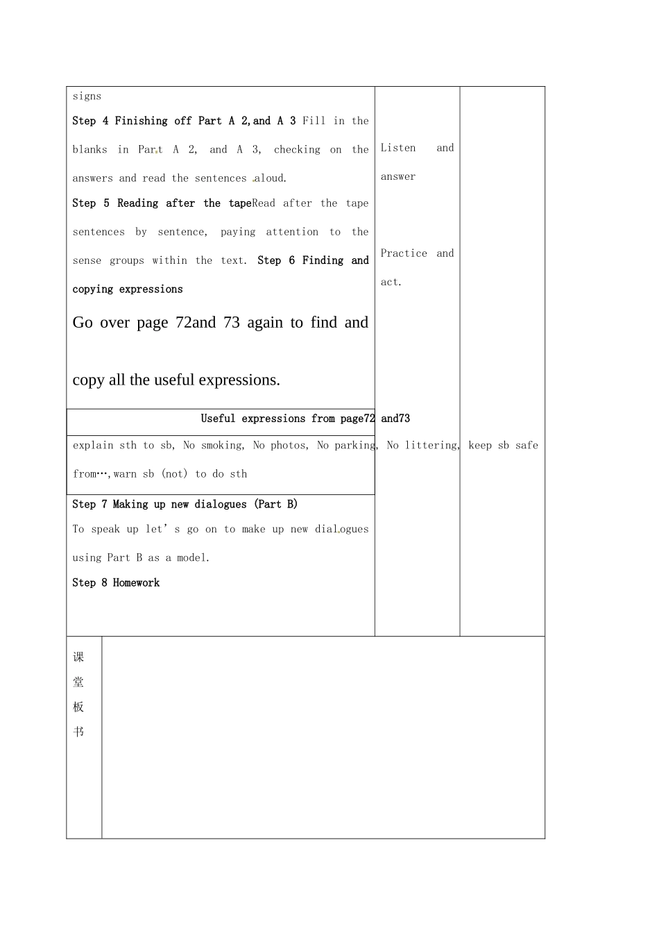 八年级英语下册《Unit 5 Good manners Period 5》教案 （新版）牛津版-（新版）牛津版初中八年级下册英语教案_第2页