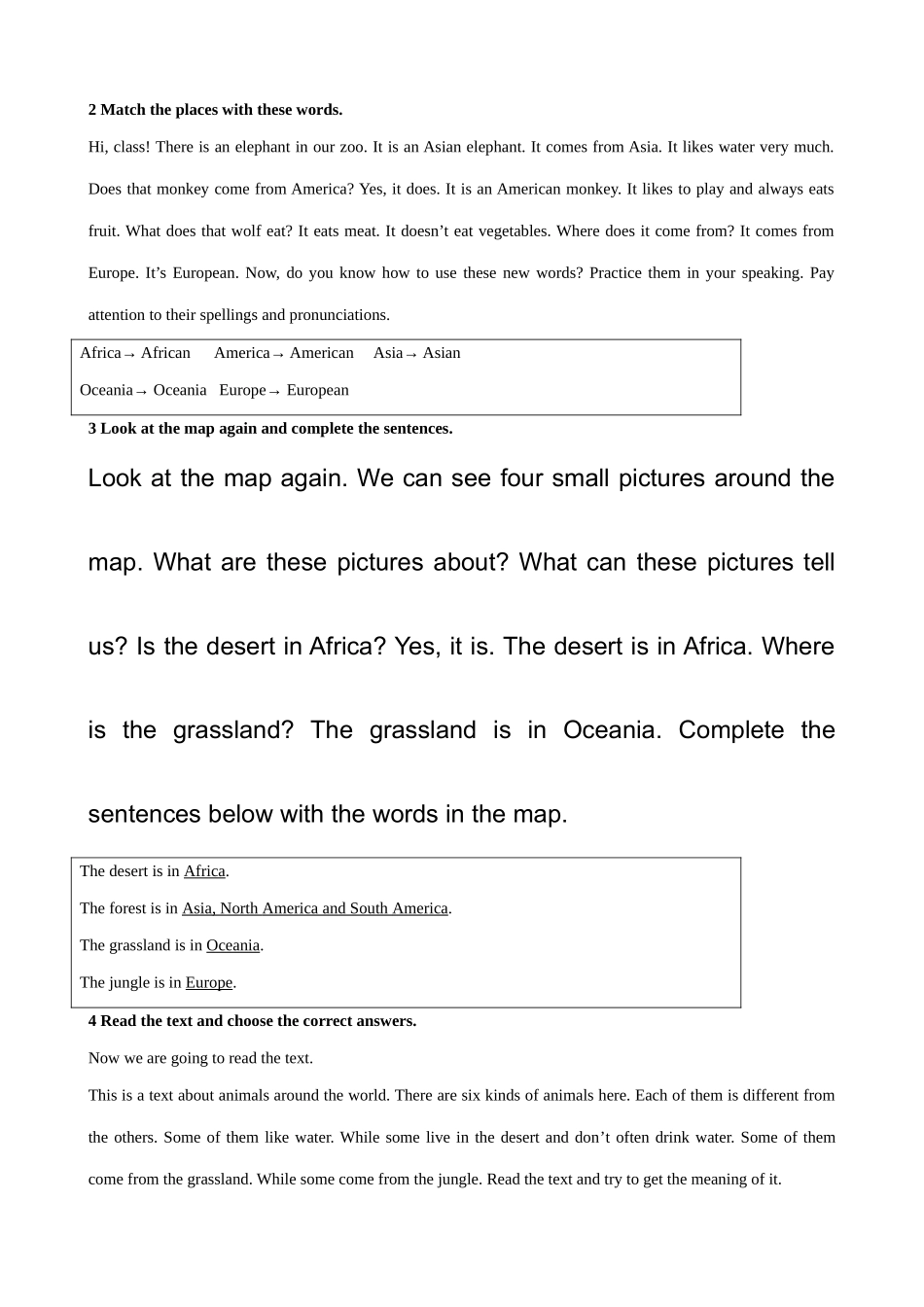 外研版(衔接版)七年级英语上册Module 9  Unit 2_第2页