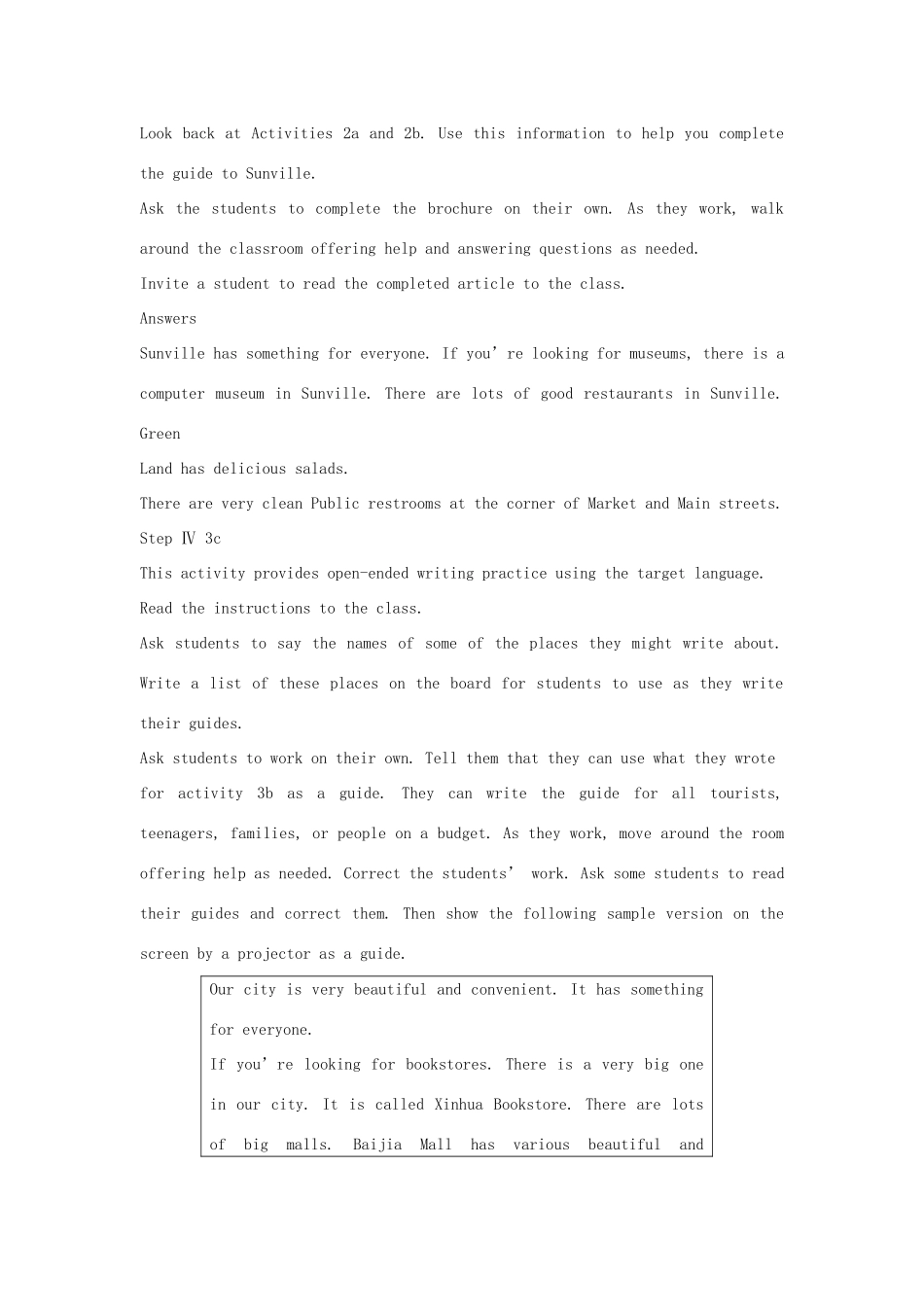 九年级英语全册 Unit 11 Could you please tell me where the restrooms are The 5th Period示范教案 人教新目标版_第3页