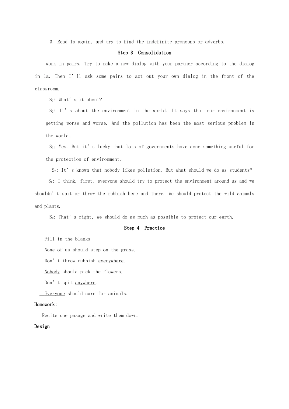 九年级英语上册 Unit 2 Topic 2 All these problems are very serious教案 （新版）仁爱版-（新版）仁爱版初中九年级上册英语教案_第3页