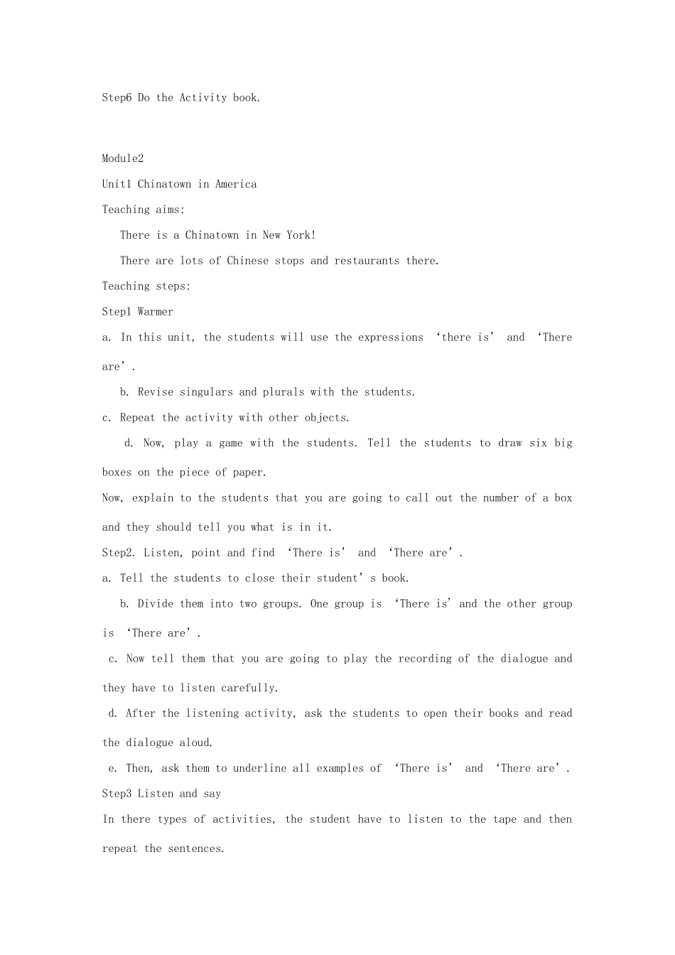 七年级英语上册 New Standard EnglishBook教案 人教新目标版_第3页