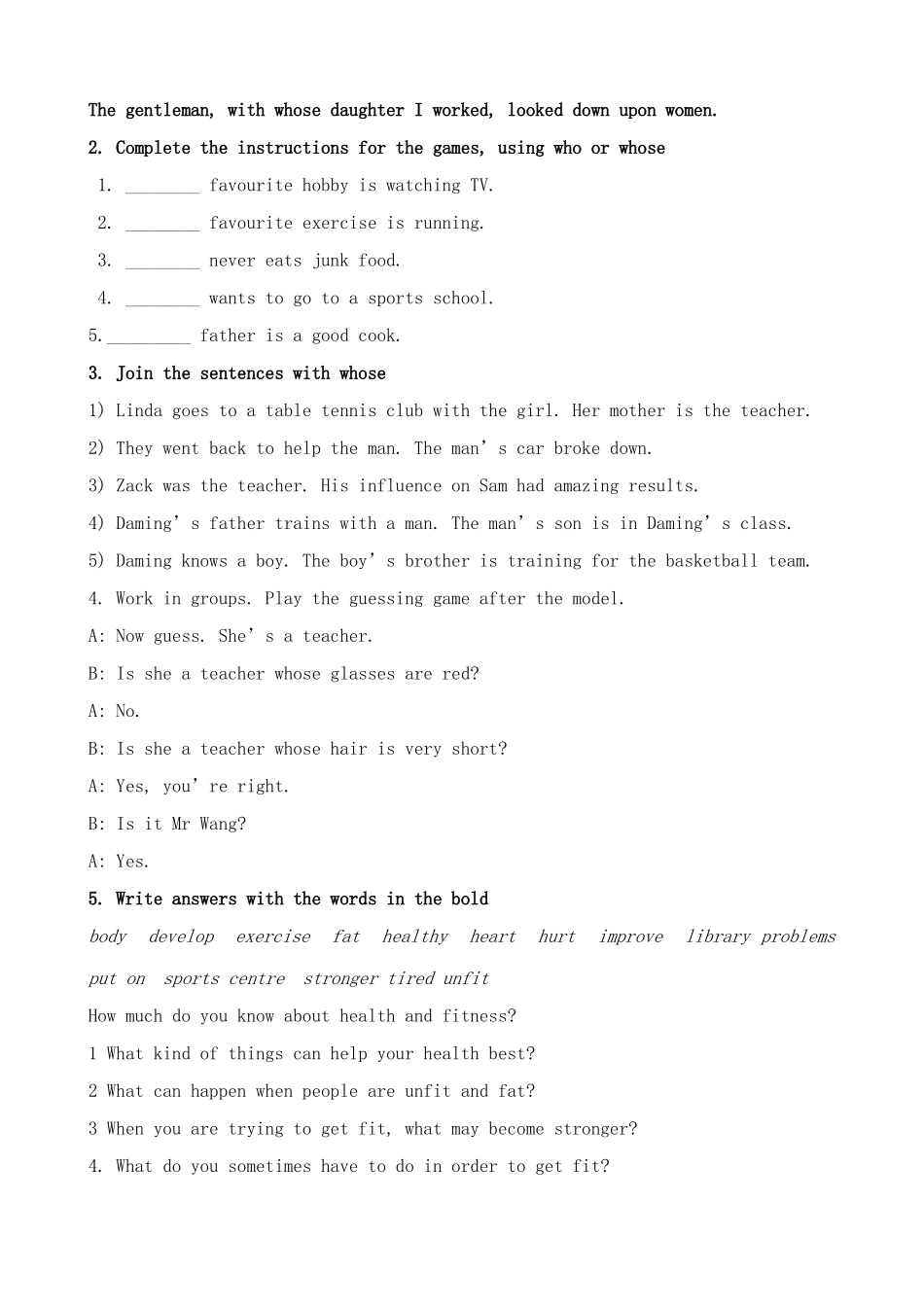 九年级英语上册Module 10 Unit 3 language in use_第2页