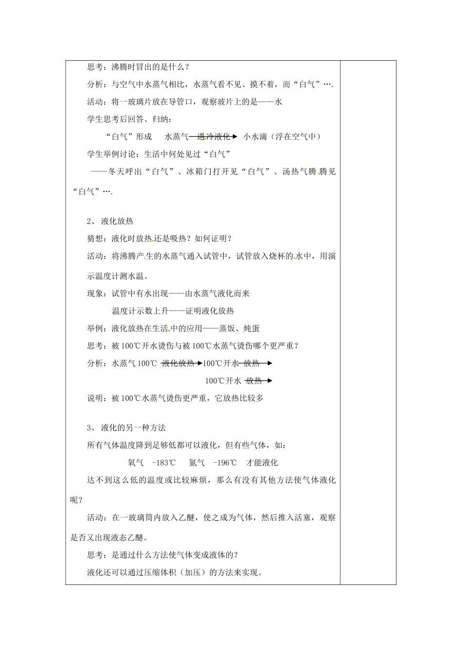 八年级物理上册 2.2 汽化和液化教案2 （新版）苏科版-（新版）苏科版初中八年级上册物理教案_第2页