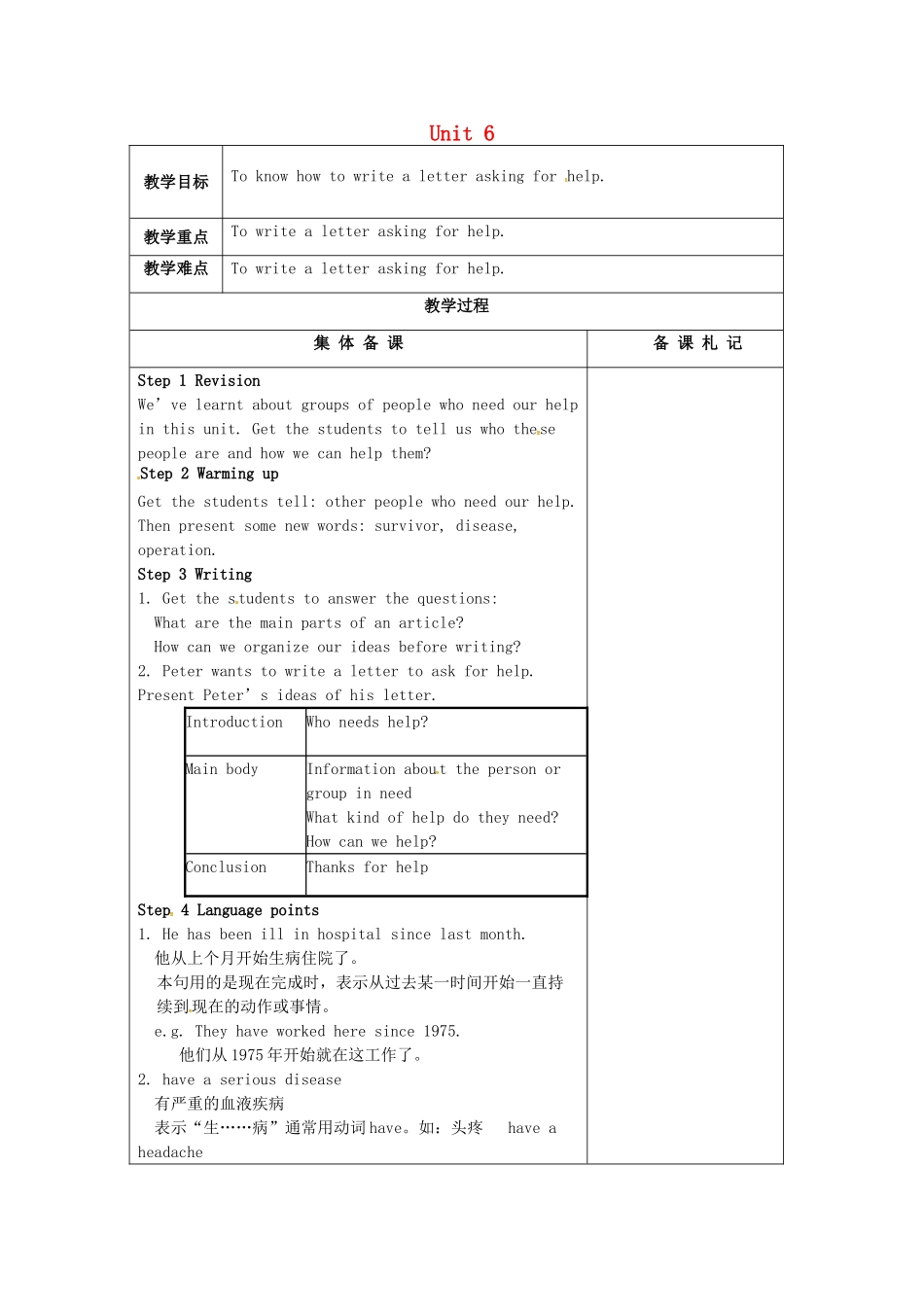 八年级英语下册 Unit 6 Sunshine for all Task教案 （新版）牛津版-（新版）牛津版初中八年级下册英语教案_第1页