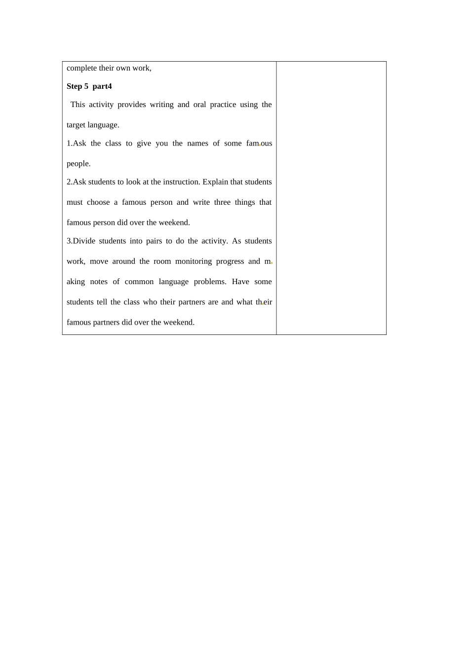 吉林省长春市104中七年级英语下册 Unit 1 What does he look like Period 1教案 人教新目标版_第3页