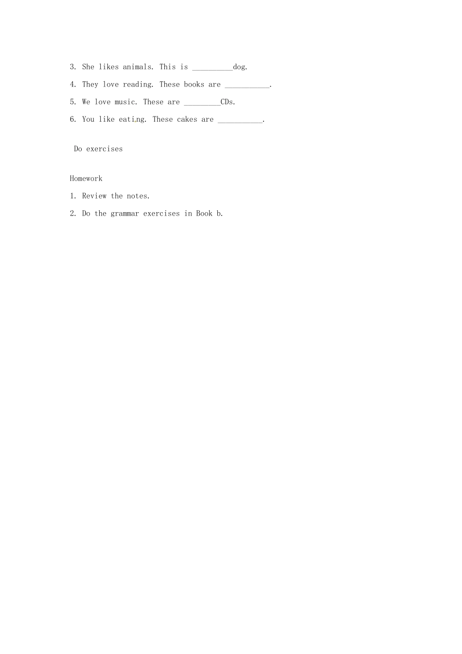 七年级英语上册 Unit 8 Grammar教案 牛津深圳版-牛津深圳版初中七年级上册英语教案_第3页